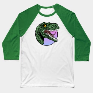 Velociraptor Dinosaur Baseball T-Shirt